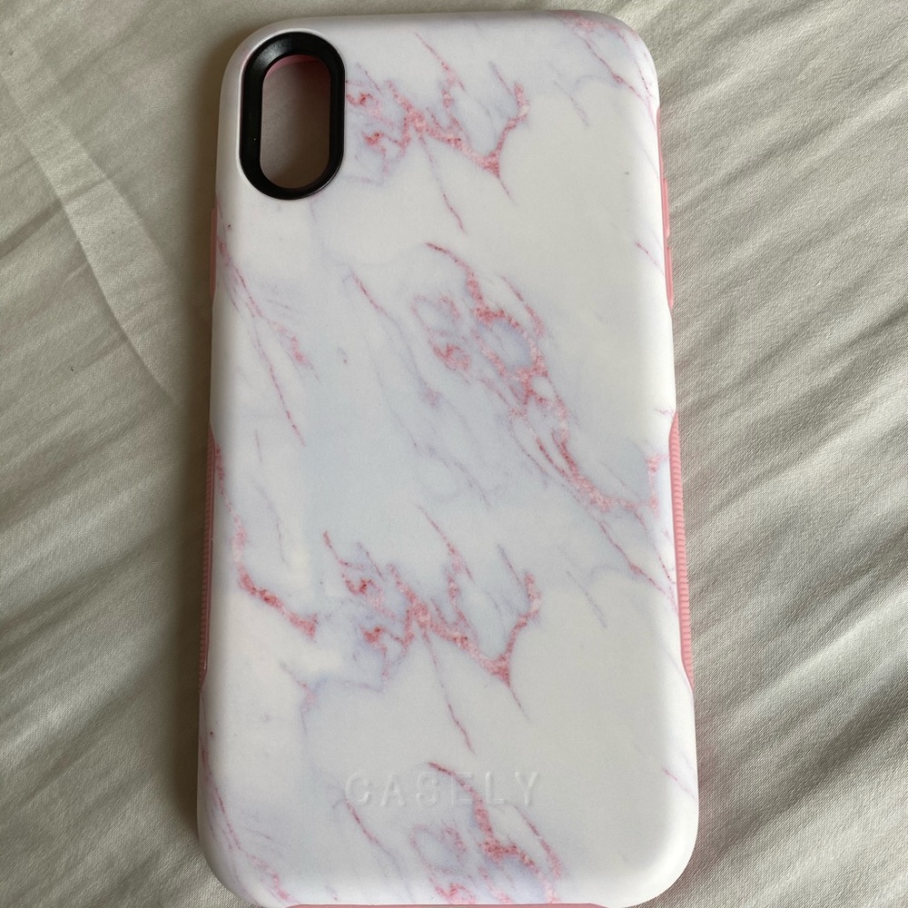 iPhone XR Pink Marbled Case